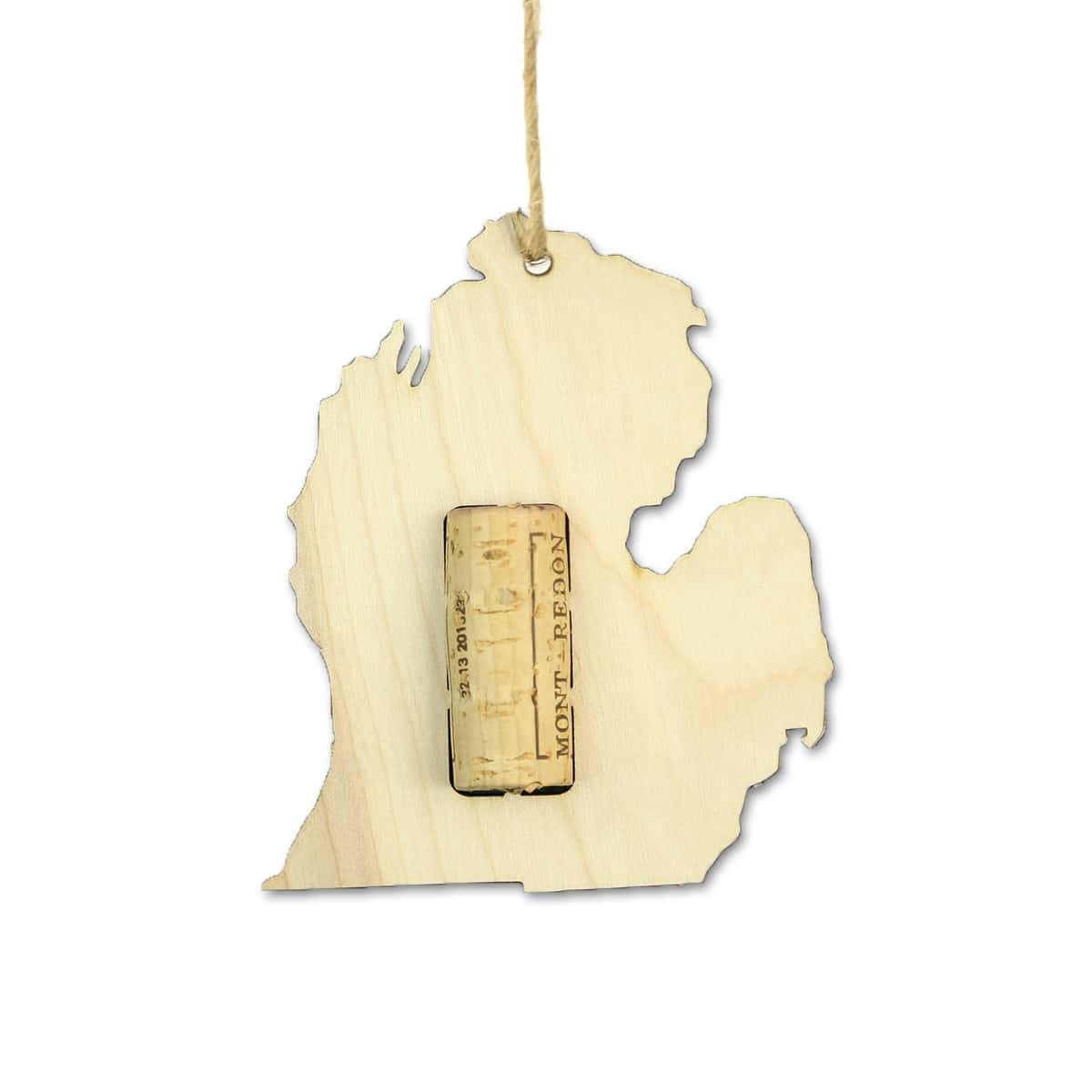 Torched Products Wine Cork Holder Michigan Wine Cork Holder Ornaments (781201244277)