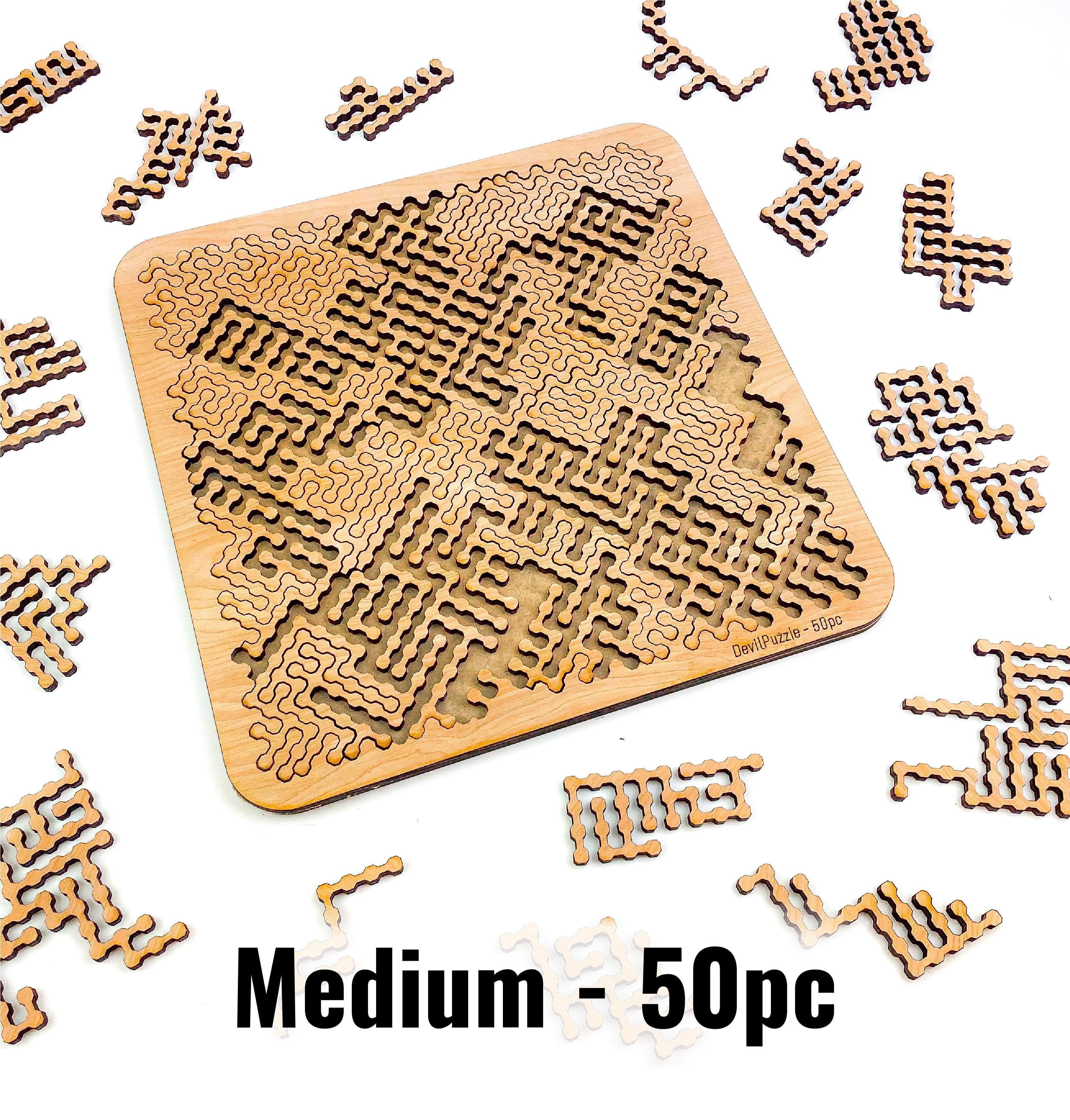 Torched Products Puzzle Medium (50 pieces) Mind Bending Octagonal Fractal Puzzle