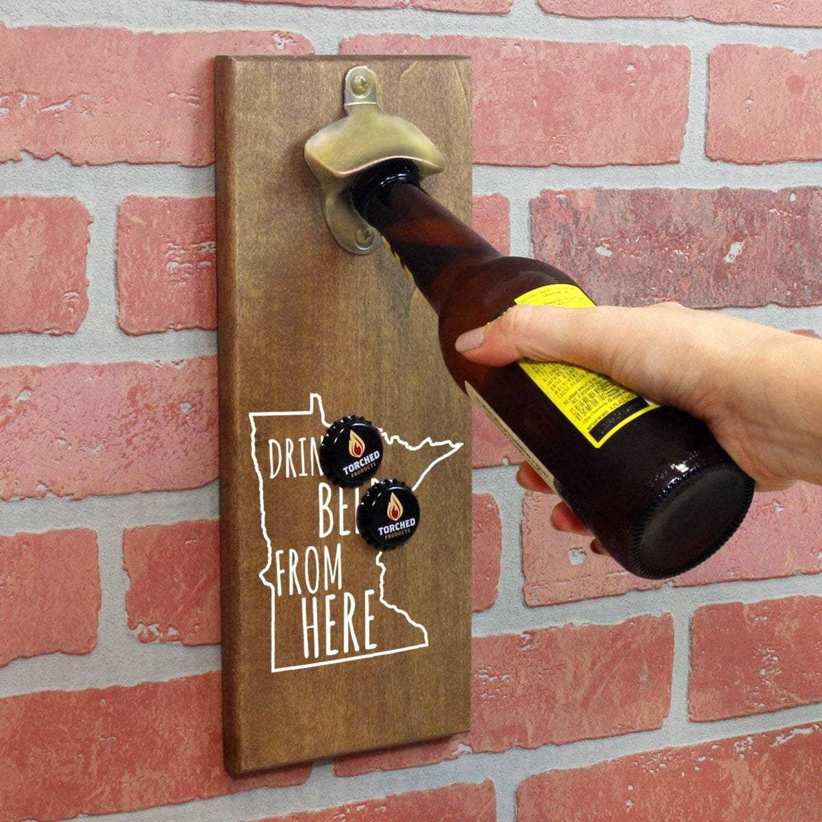 Torched Products Bottle Opener Default Title Minnesota Drink Beer From Here Cap Catching Magnetic Bottle Opener (781490716789)