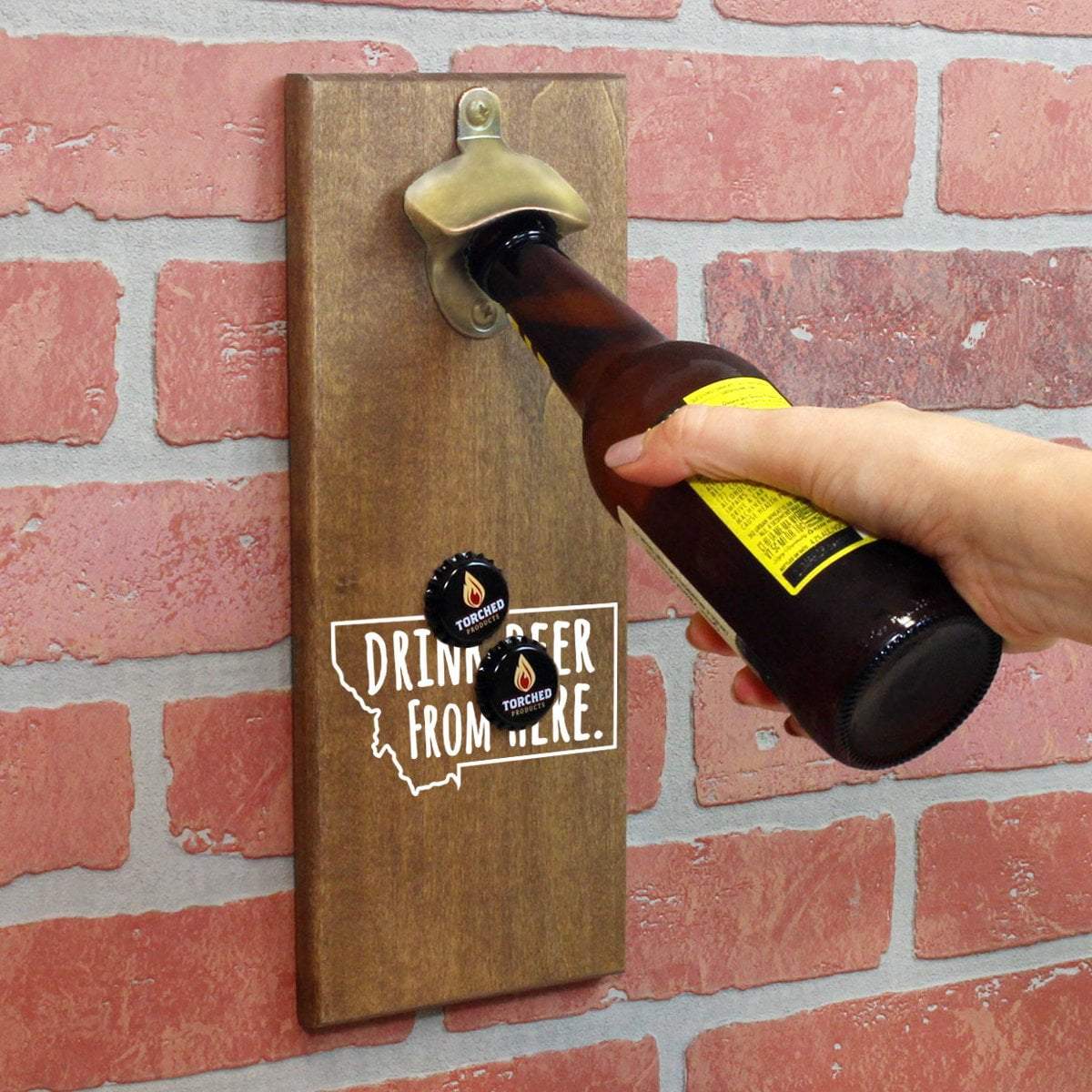 Torched Products Bottle Opener Default Title Montana Drink Beer From Here Cap Catching Magnetic Bottle Opener (781491470453)