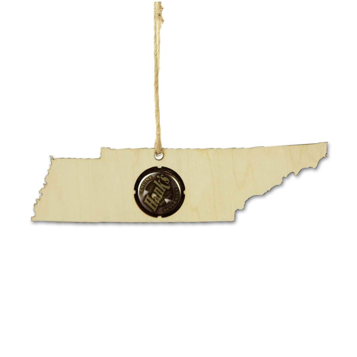 Torched Products Beer Cap Maps Tennessee Beer Cap Map Ornaments (781575225461)