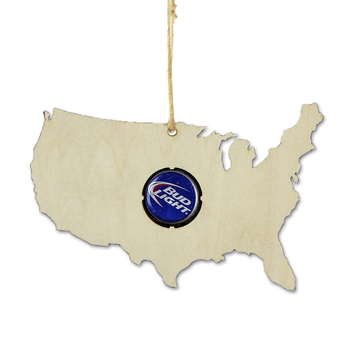 Torched Products Beer Cap Maps USA Beer Cap Map Ornaments (781575848053)