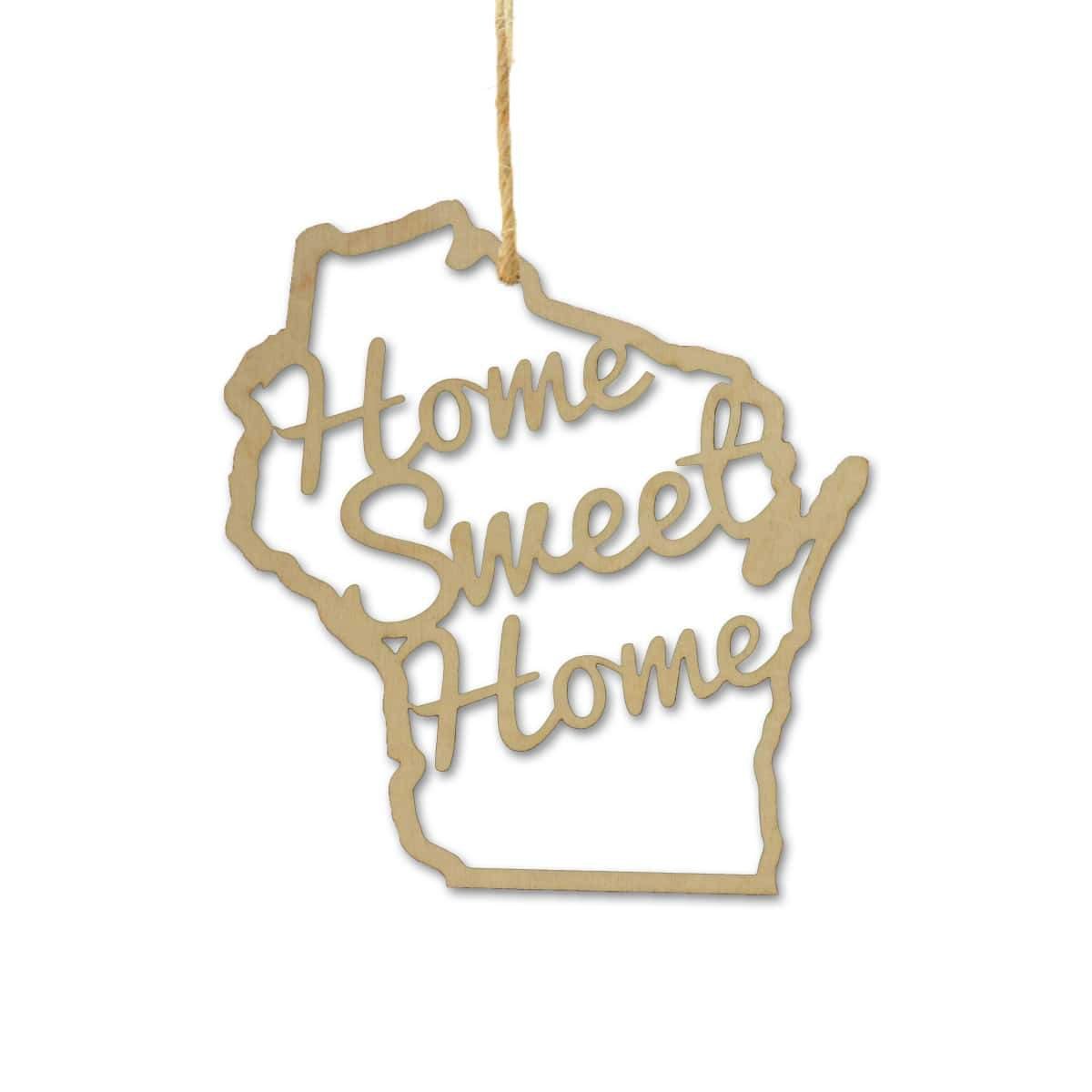 Torched Products Ornaments Wisconsin Home Sweet Home Ornaments (781225361525)