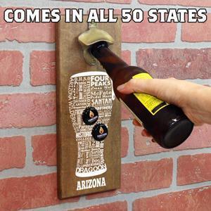 State Typography Bottle Openers