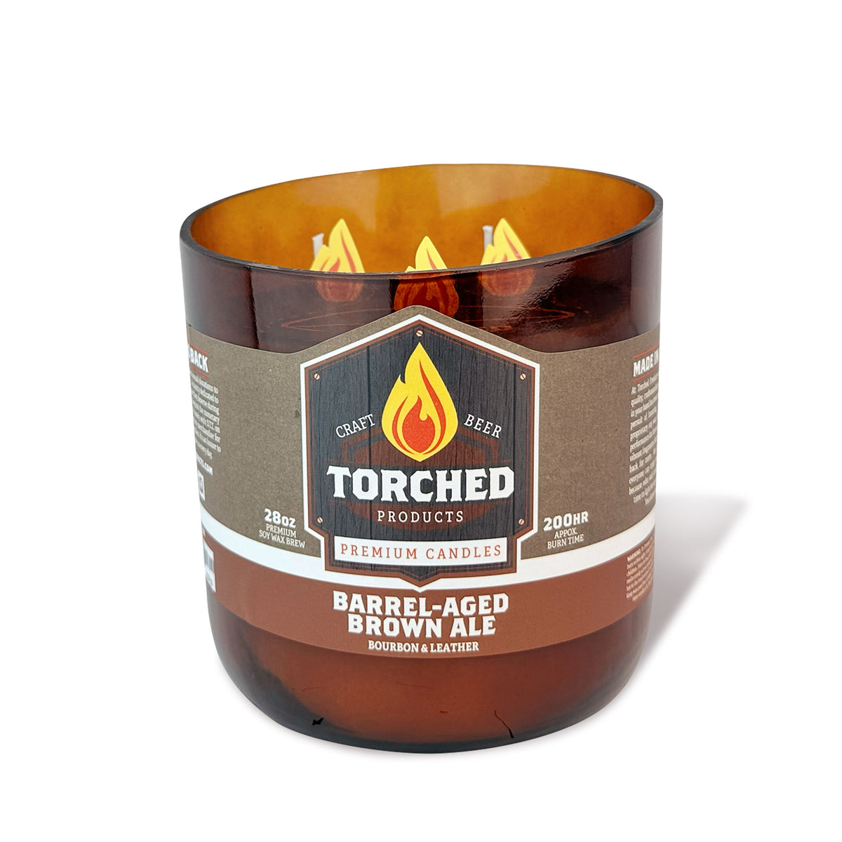 Barrel-Aged Brown Ale Beer Candle