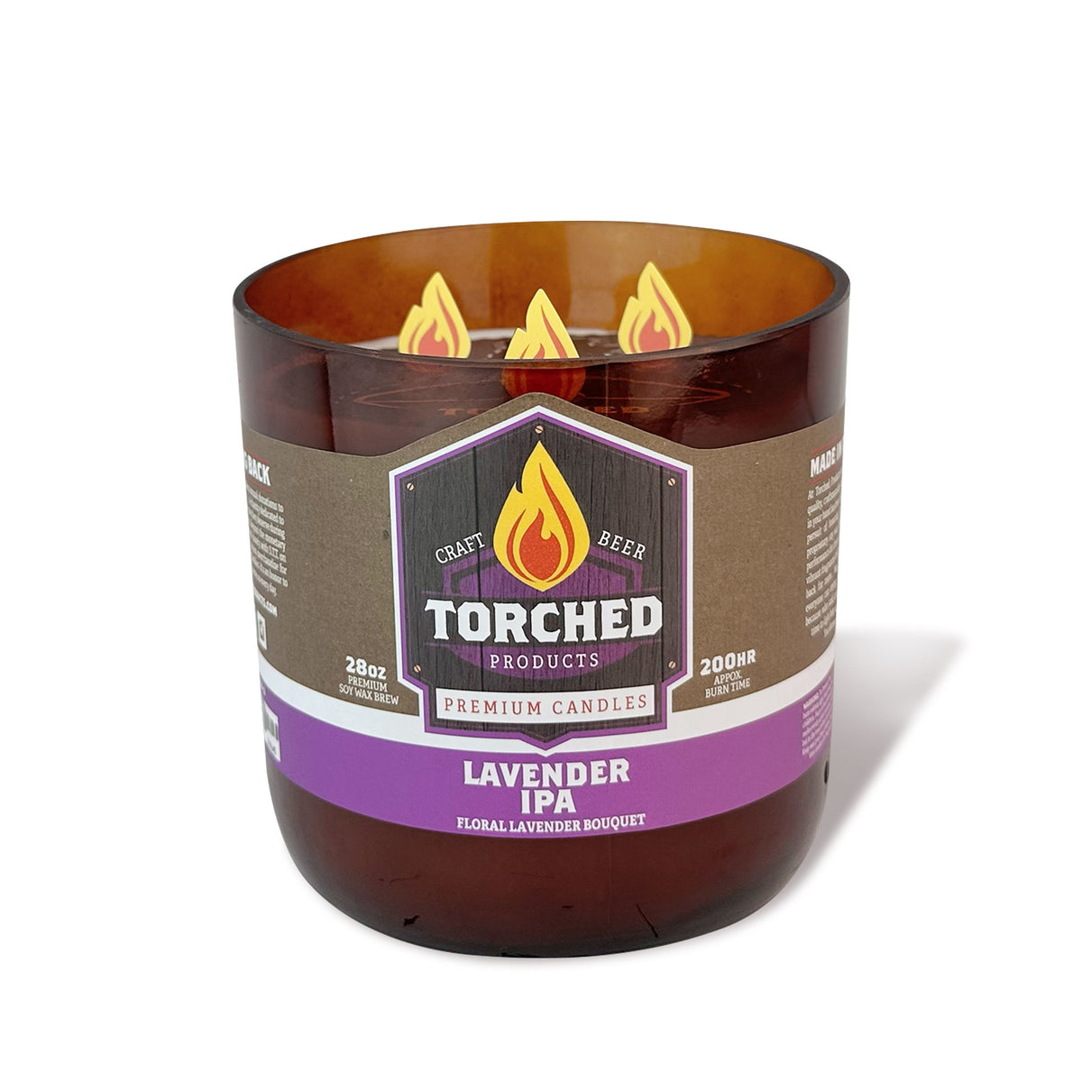 Lavender IPA Beer Candle