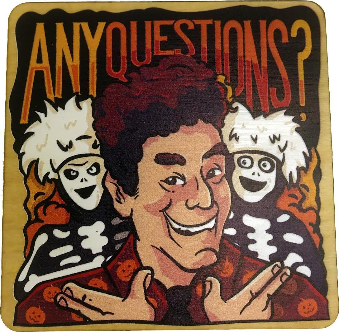 David S. Pumpkins Set of 4 Wood Coasters
