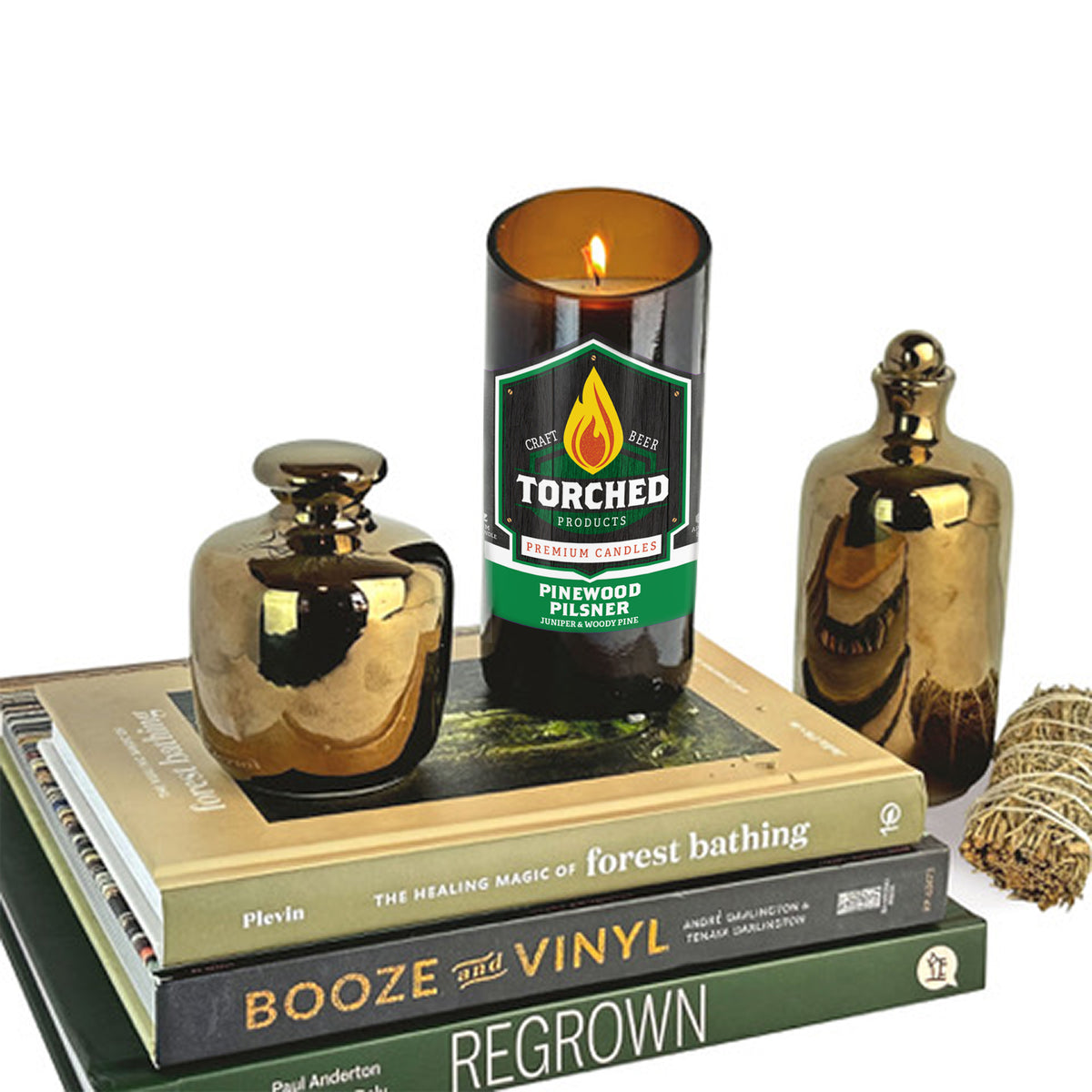 Pinewood Pilsner Beer Candle