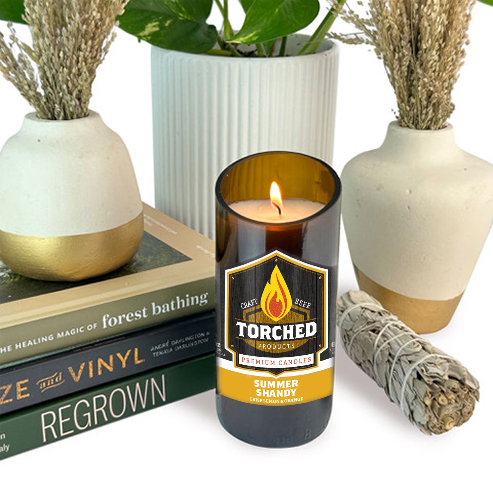 Summer Shandy Beer Candle