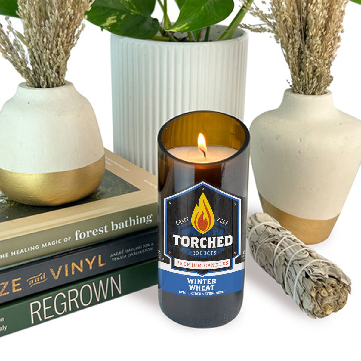 Winter Wheat Beer Candle