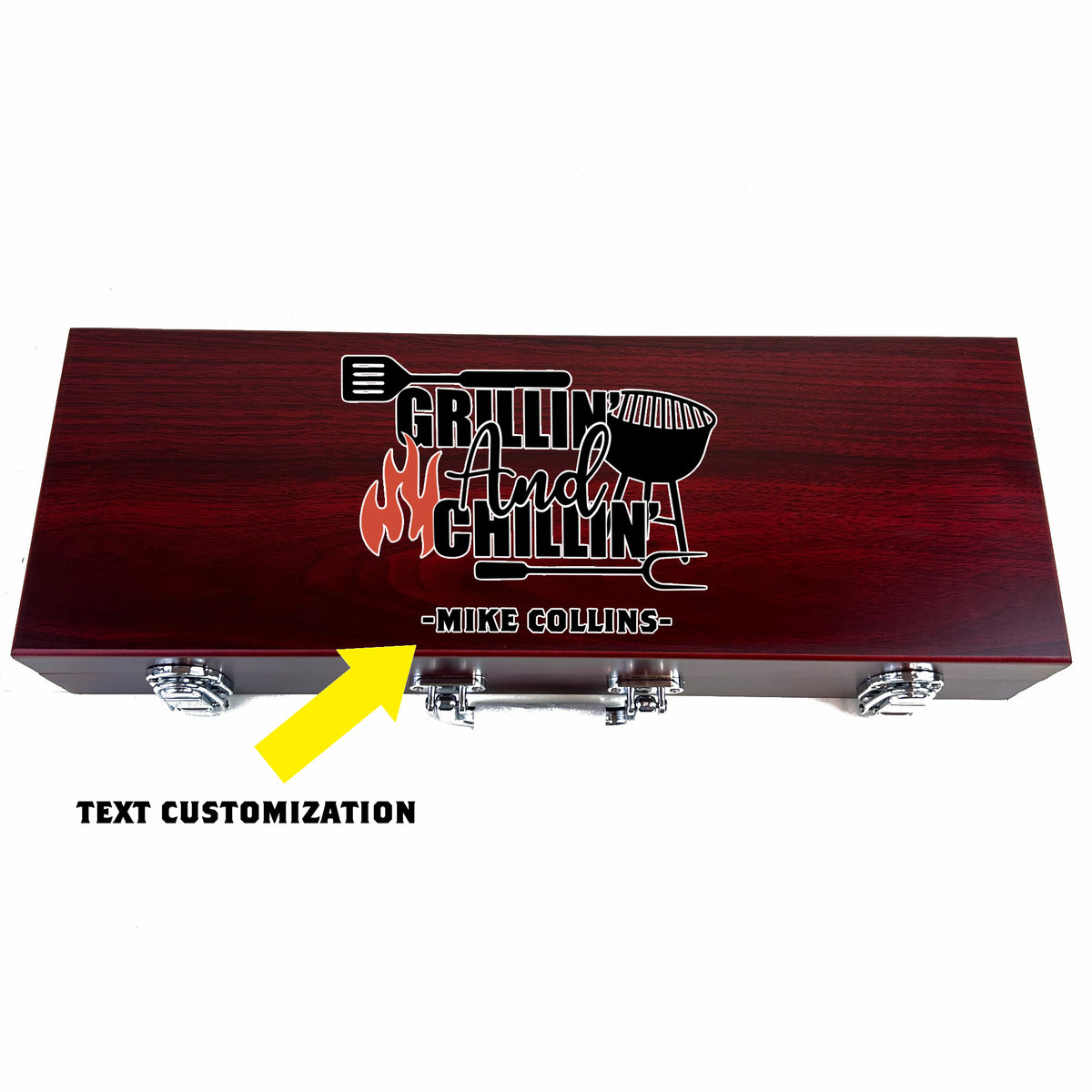 Customizable 3 Piece BBQ Tool Set - Great Father&#39;s Day Gift!