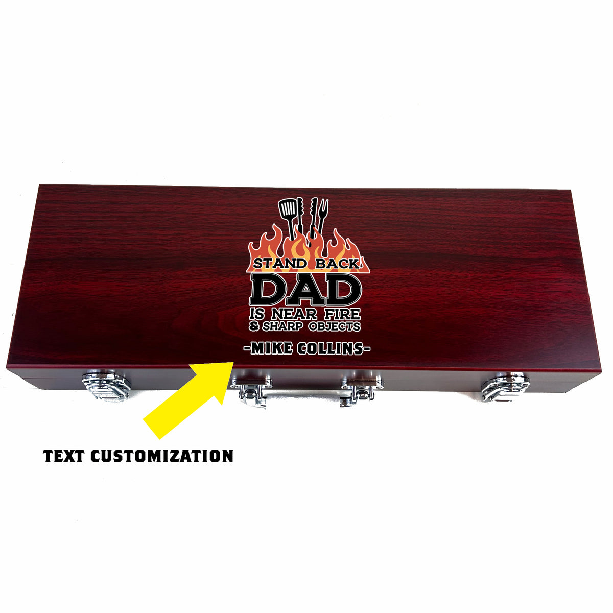 Customizable 3 Piece BBQ Tool Set - Great Father&#39;s Day Gift!