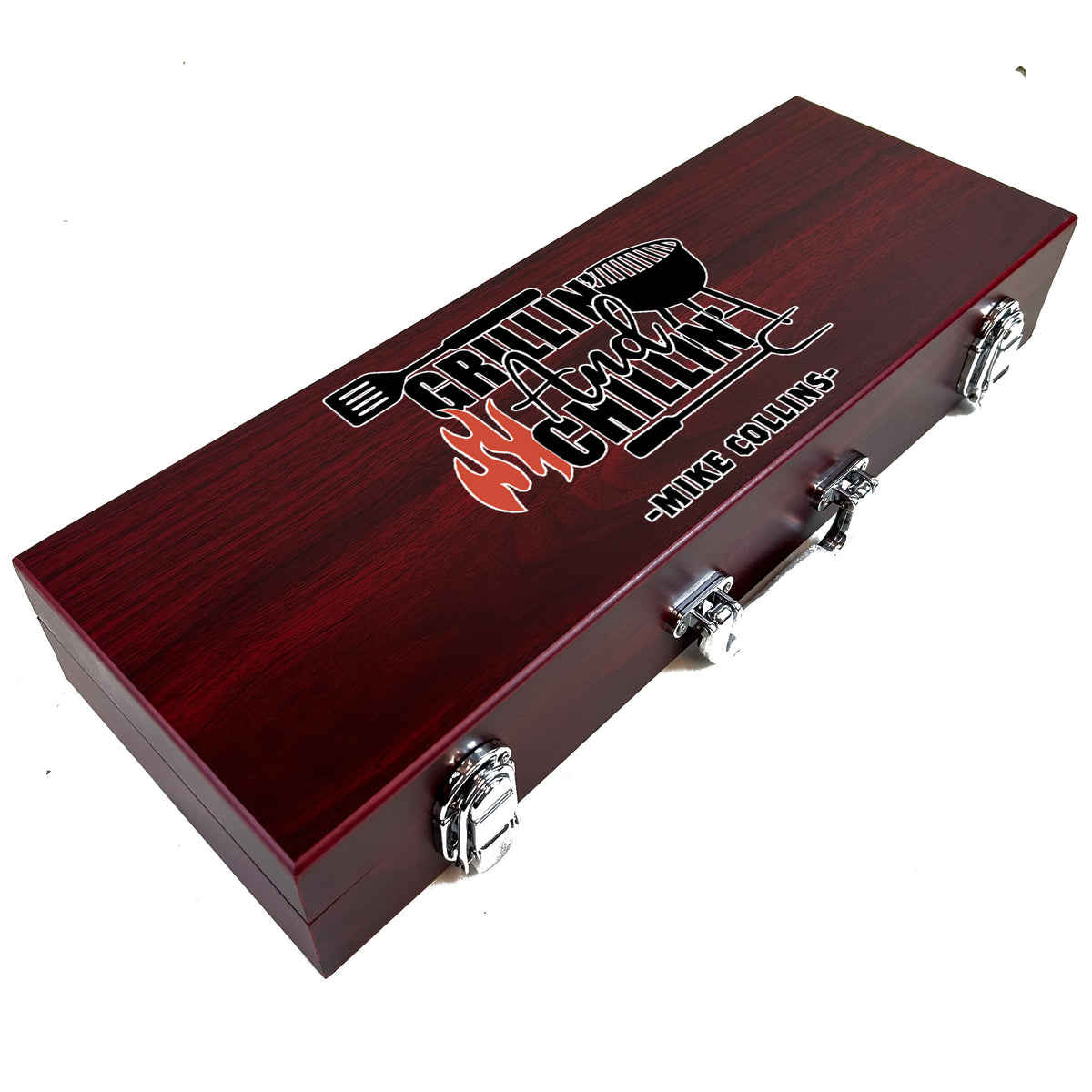 Customizable 3 Piece BBQ Tool Set - Great Father&#39;s Day Gift!