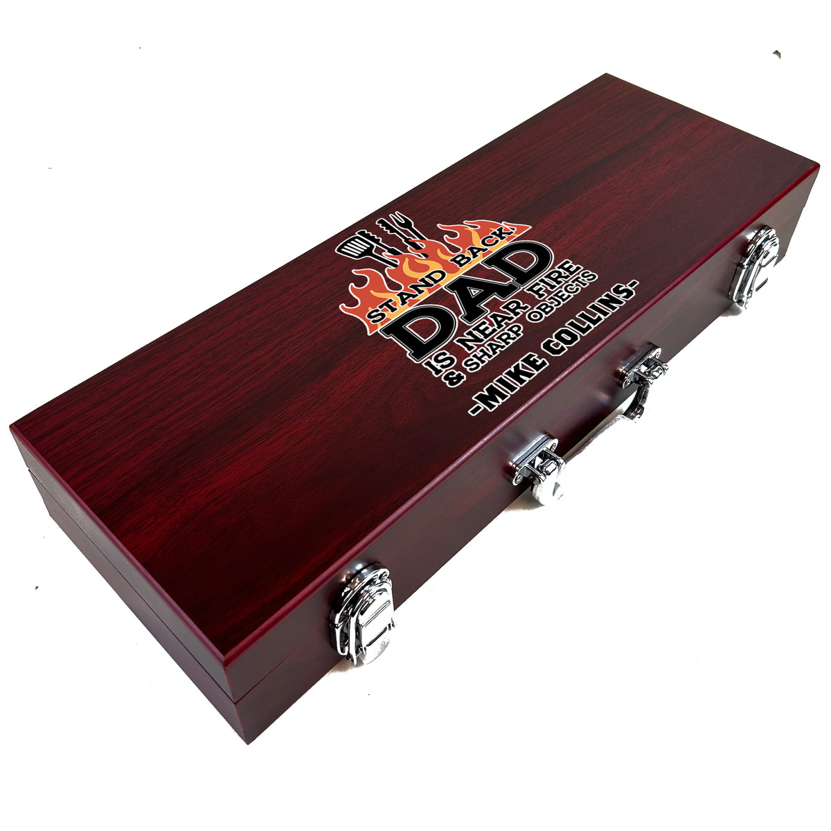 Customizable 3 Piece BBQ Tool Set - Great Father&#39;s Day Gift!