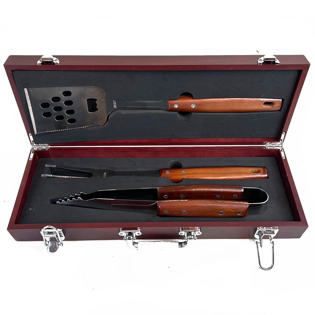 Customizable 3 Piece BBQ Tool Set - Great Father&#39;s Day Gift!