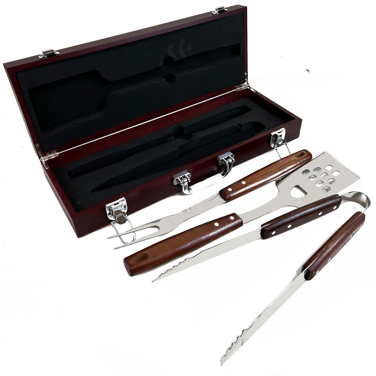 Customizable 3 Piece BBQ Tool Set - Great Father&#39;s Day Gift!