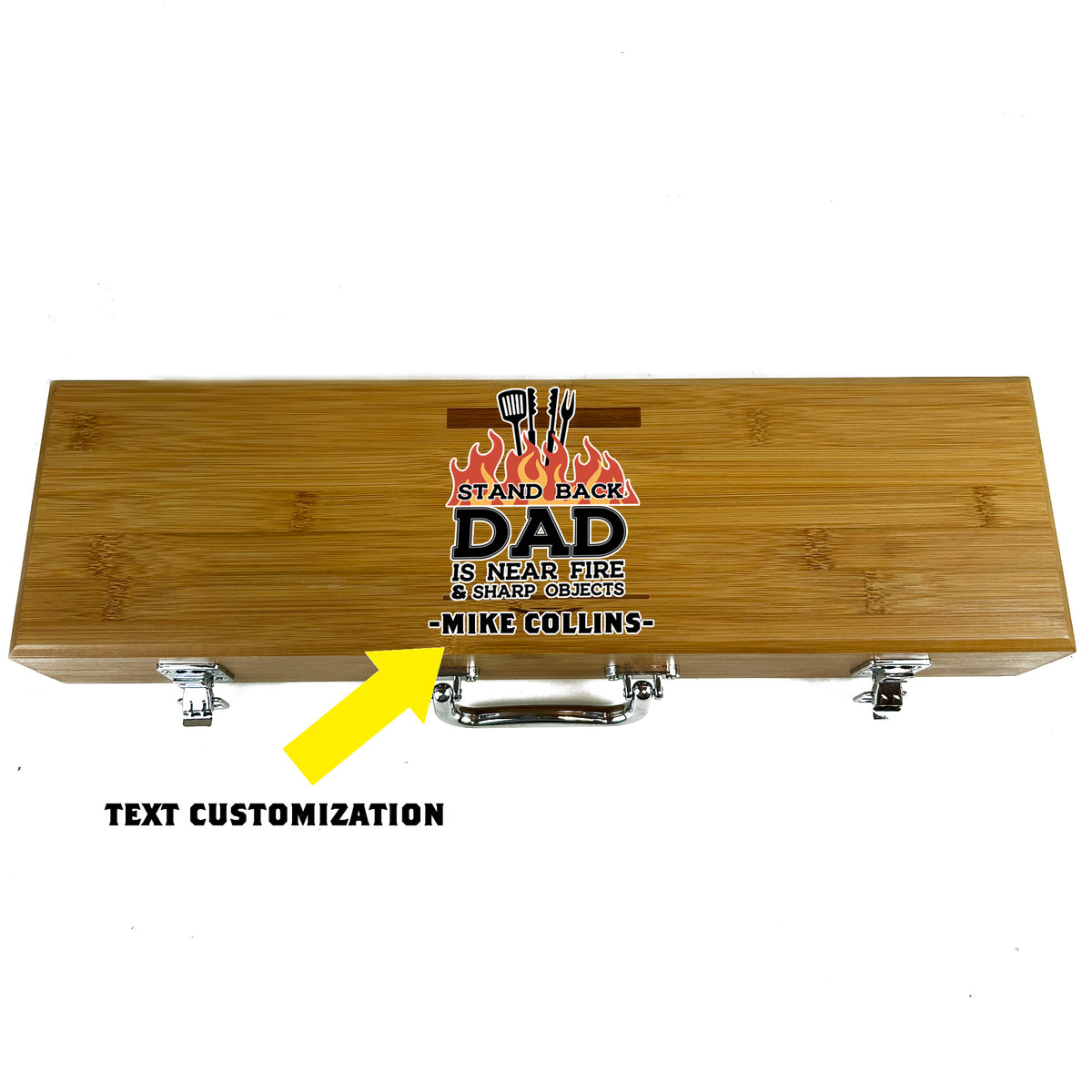 Customizable 3 Piece BBQ Tool Set - Great Father&#39;s Day Gift!