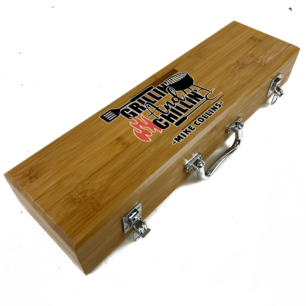 Customizable 3 Piece BBQ Tool Set - Great Father&#39;s Day Gift!