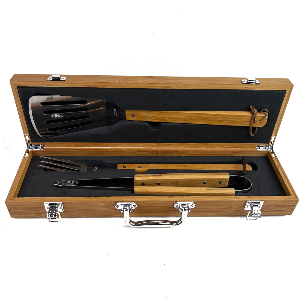 Customizable 3 Piece BBQ Tool Set - Great Father&#39;s Day Gift!