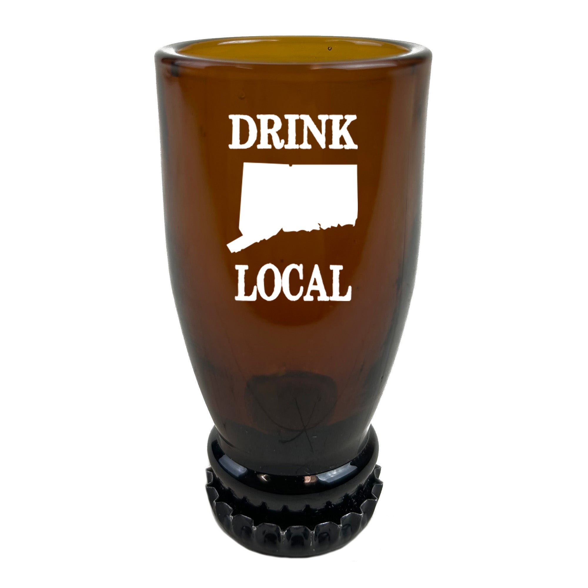 Connecticut Drink Local Beer Bottle Shot Glass