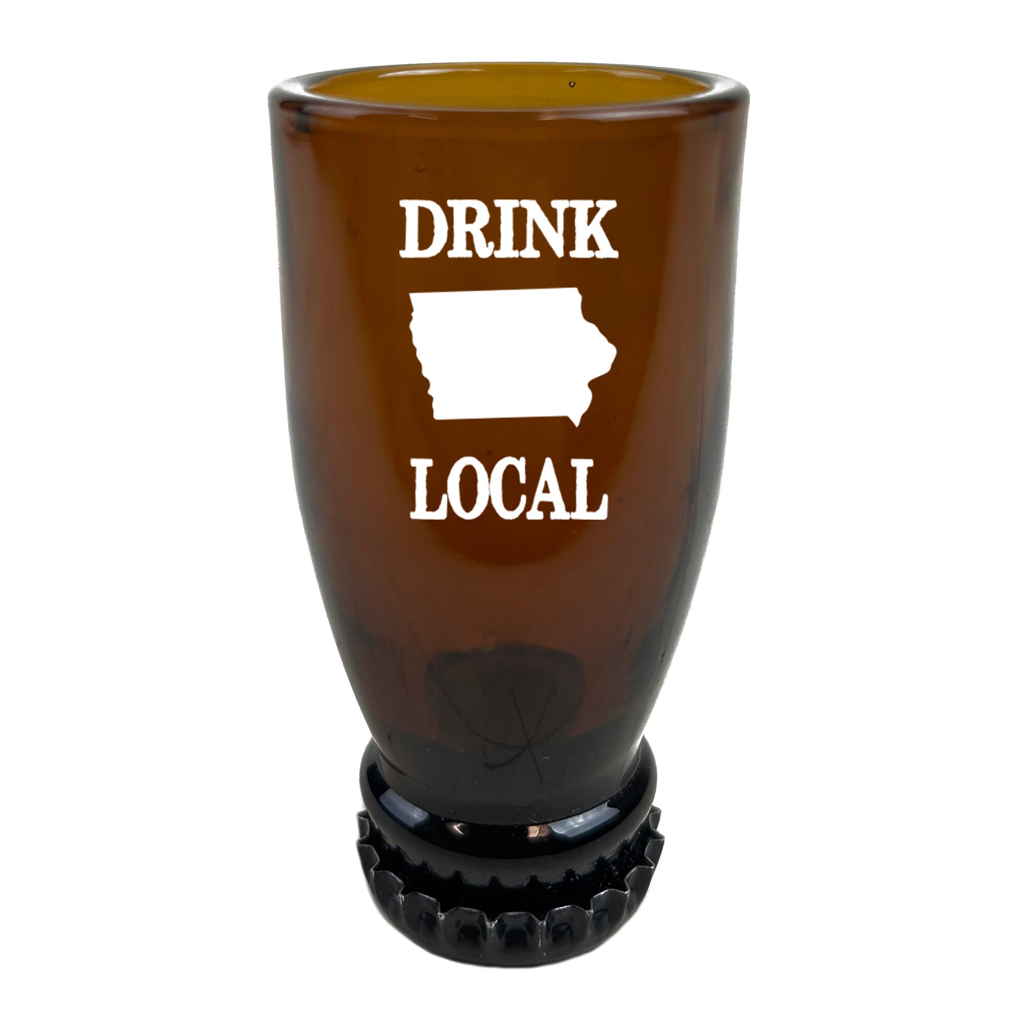 Iowa Drink Local Beer Bottle Shot Glass