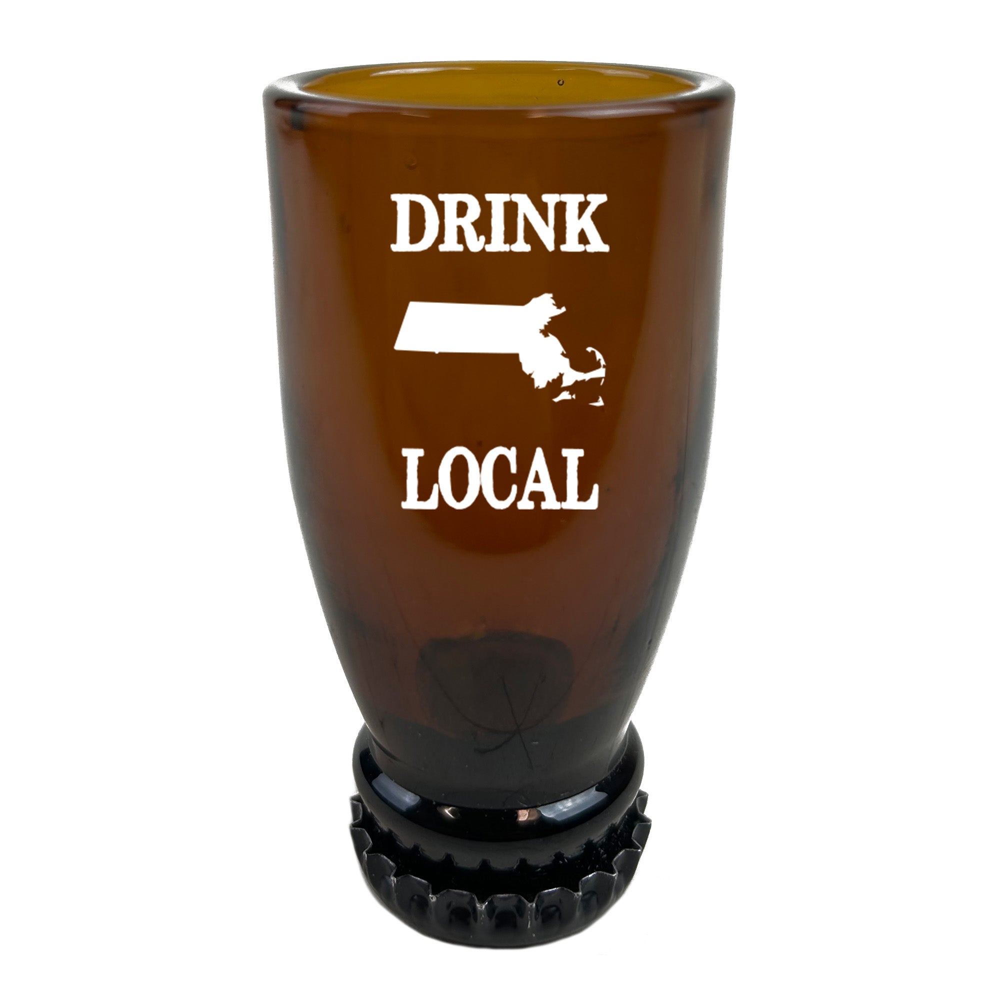 Massachusetts Drink Local Beer Bottle Shot Glass