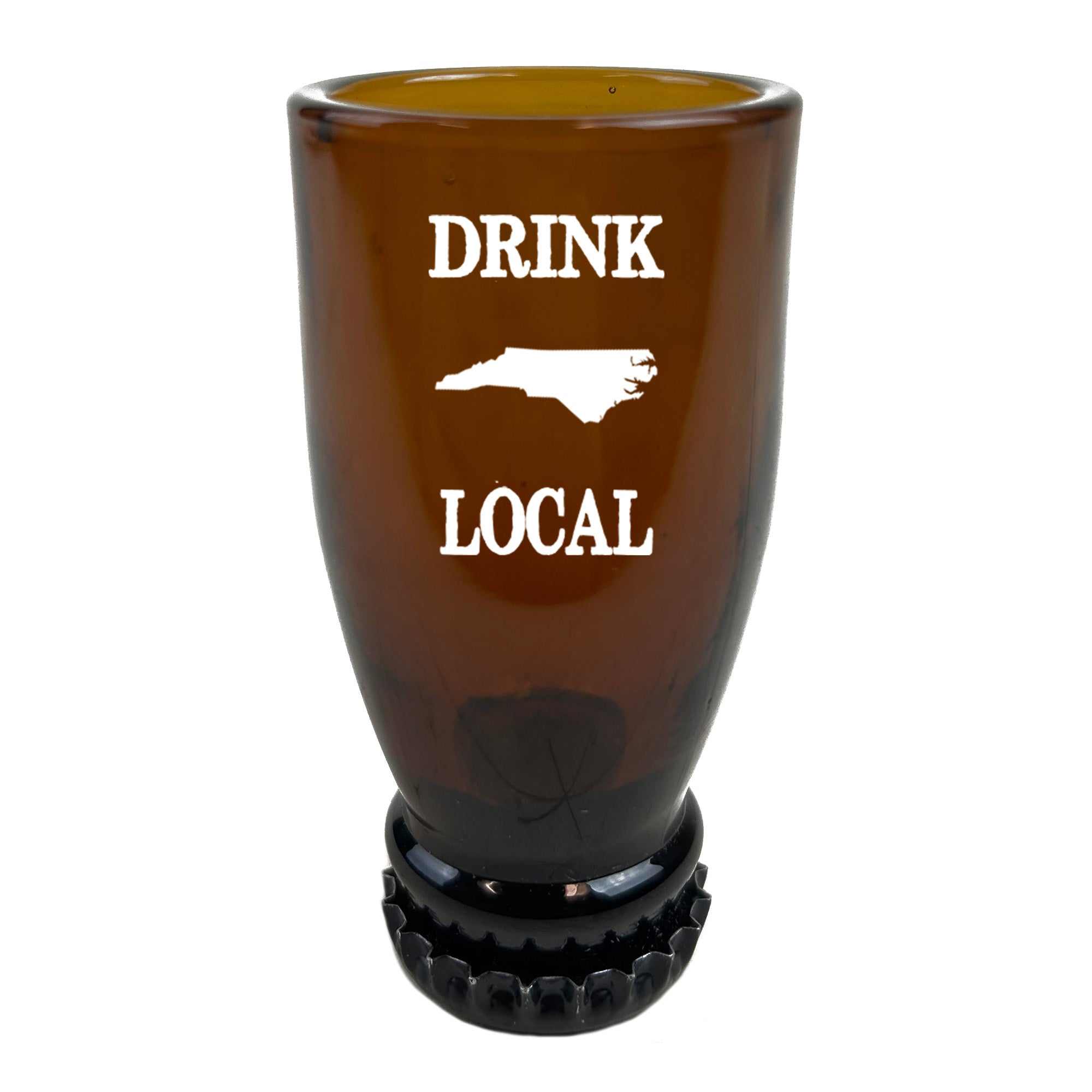 North Carolina Drink Local Beer Bottle Shot Glass