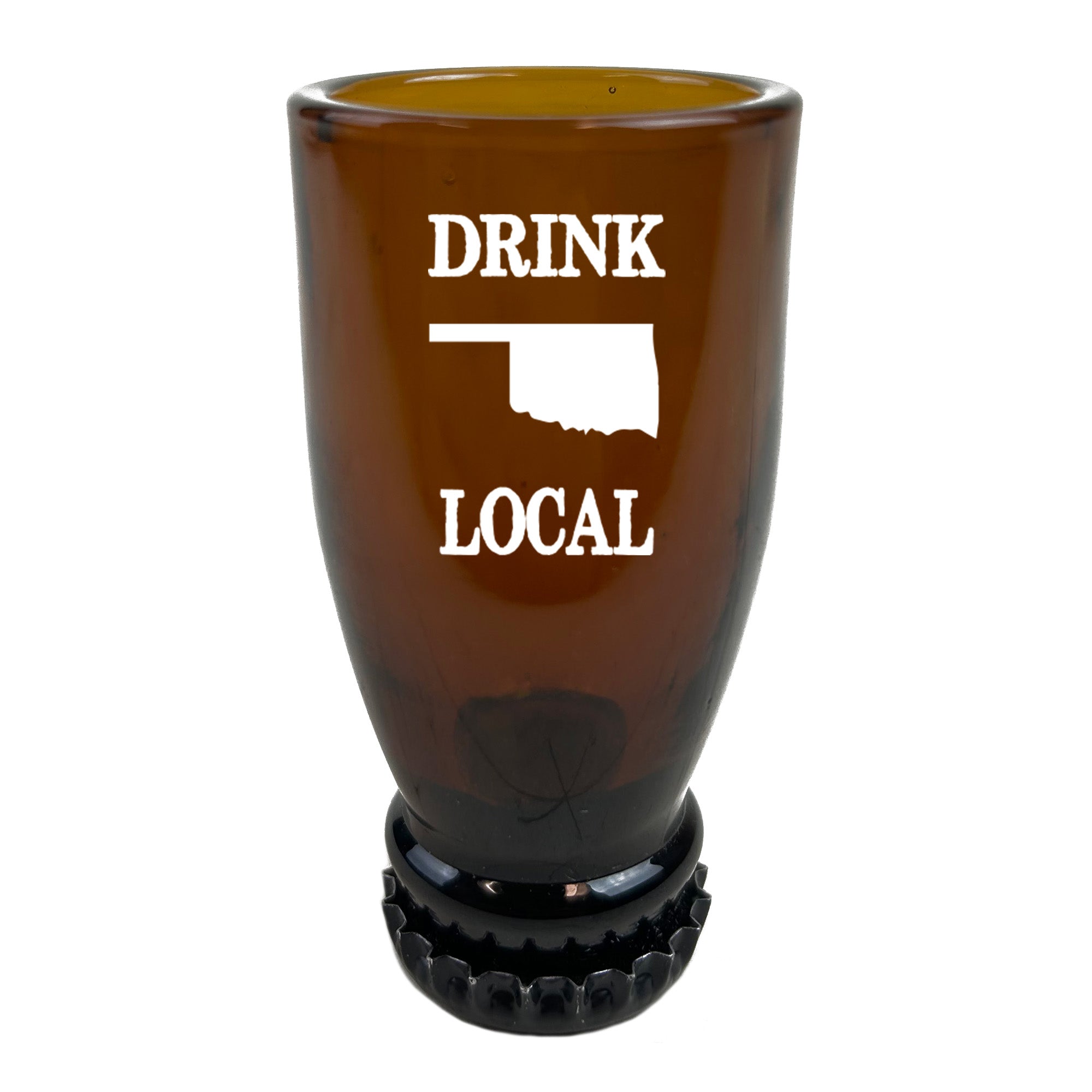 Oklahoma Drink Local Beer Bottle Shot Glass