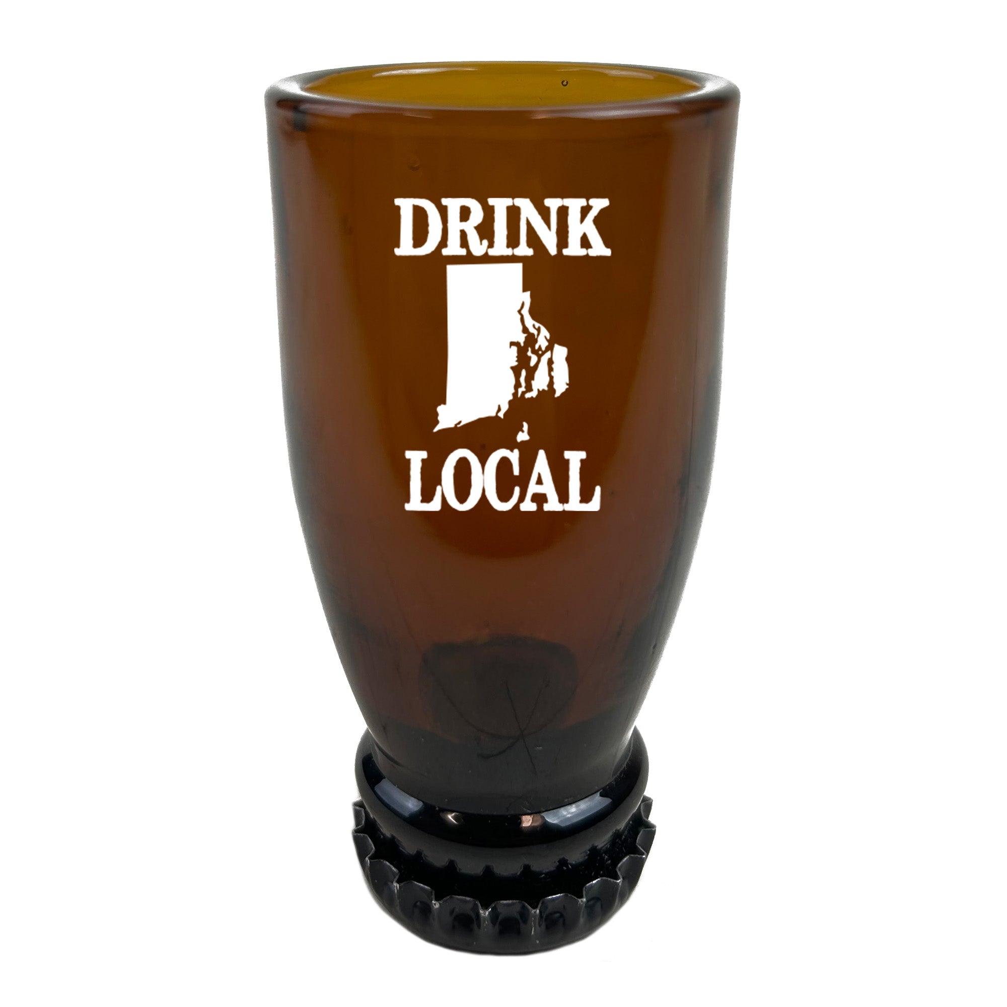 Rhode Island Drink Local Beer Bottle Shot Glass