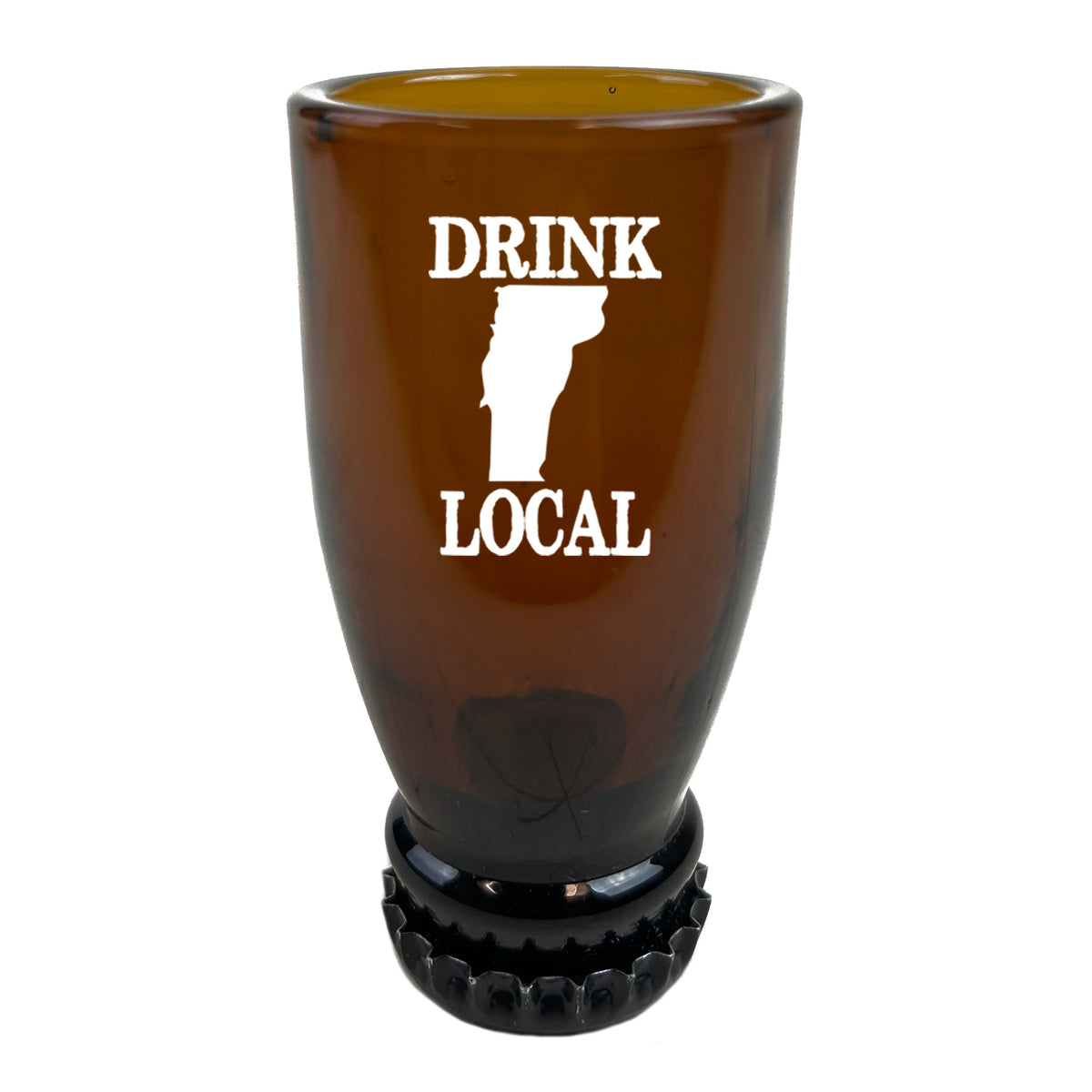 Vermont Drink Local Beer Bottle Shot Glass