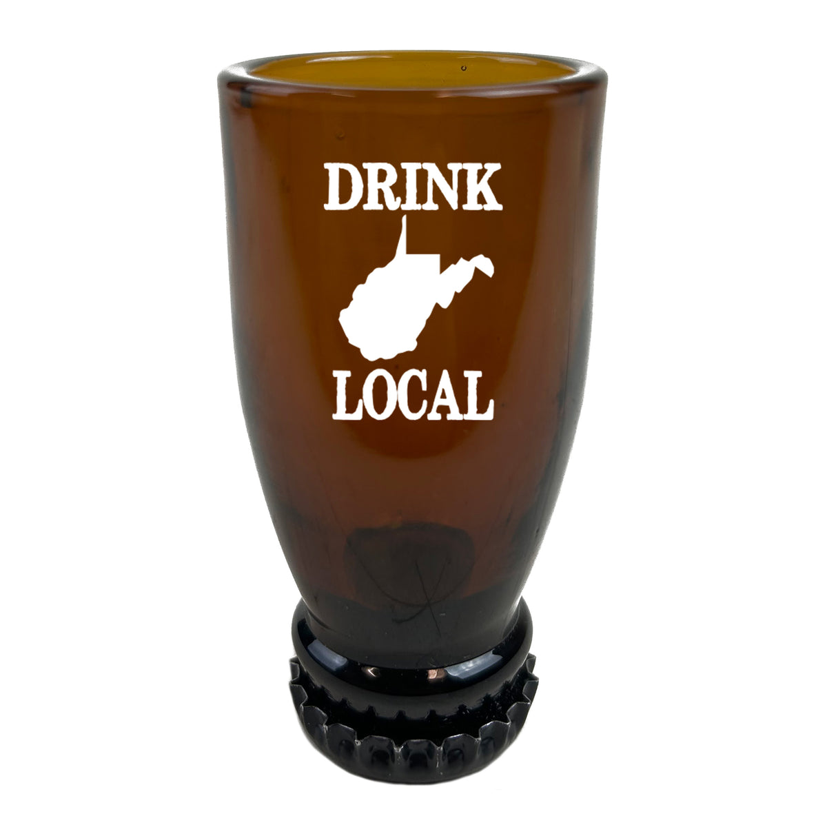 West Virginia Drink Local Beer Bottle Shot Glass