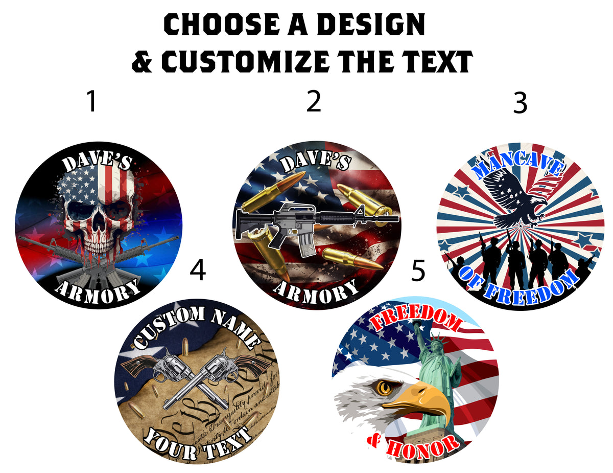 Personalized Wooden Armory or Man Cave Sign- 5 Designs Available