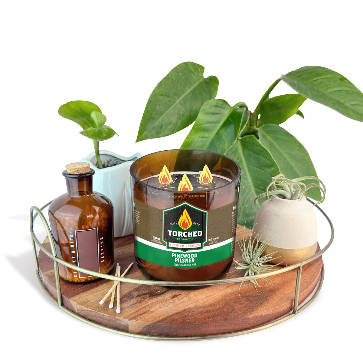 Pinewood Pilsner Beer Candle