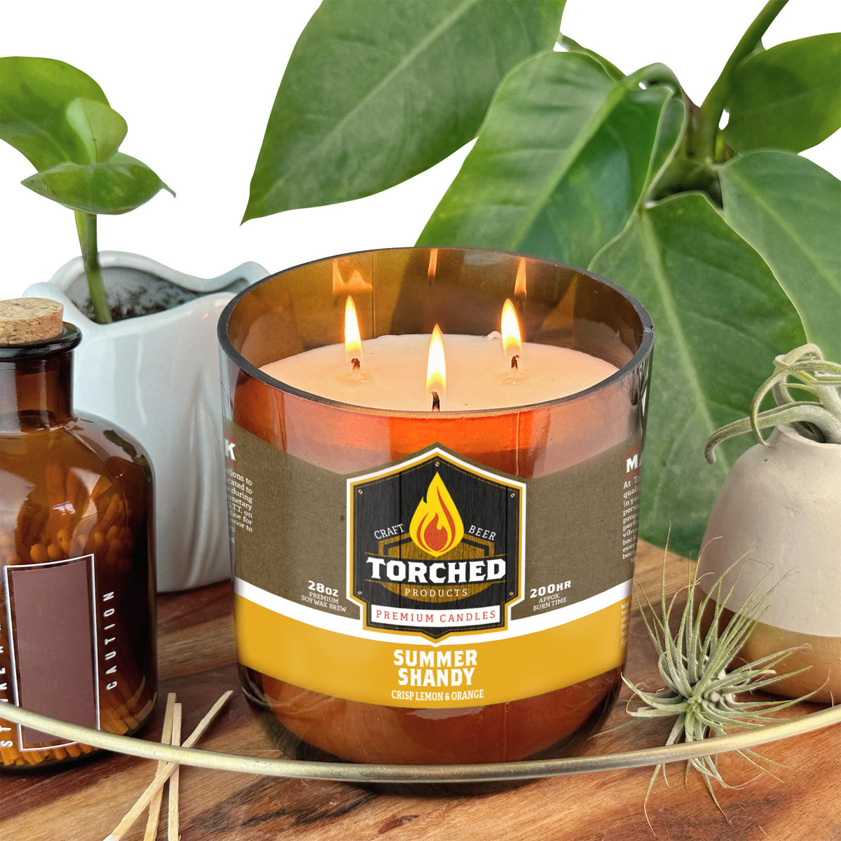 Summer Shandy Beer Candle