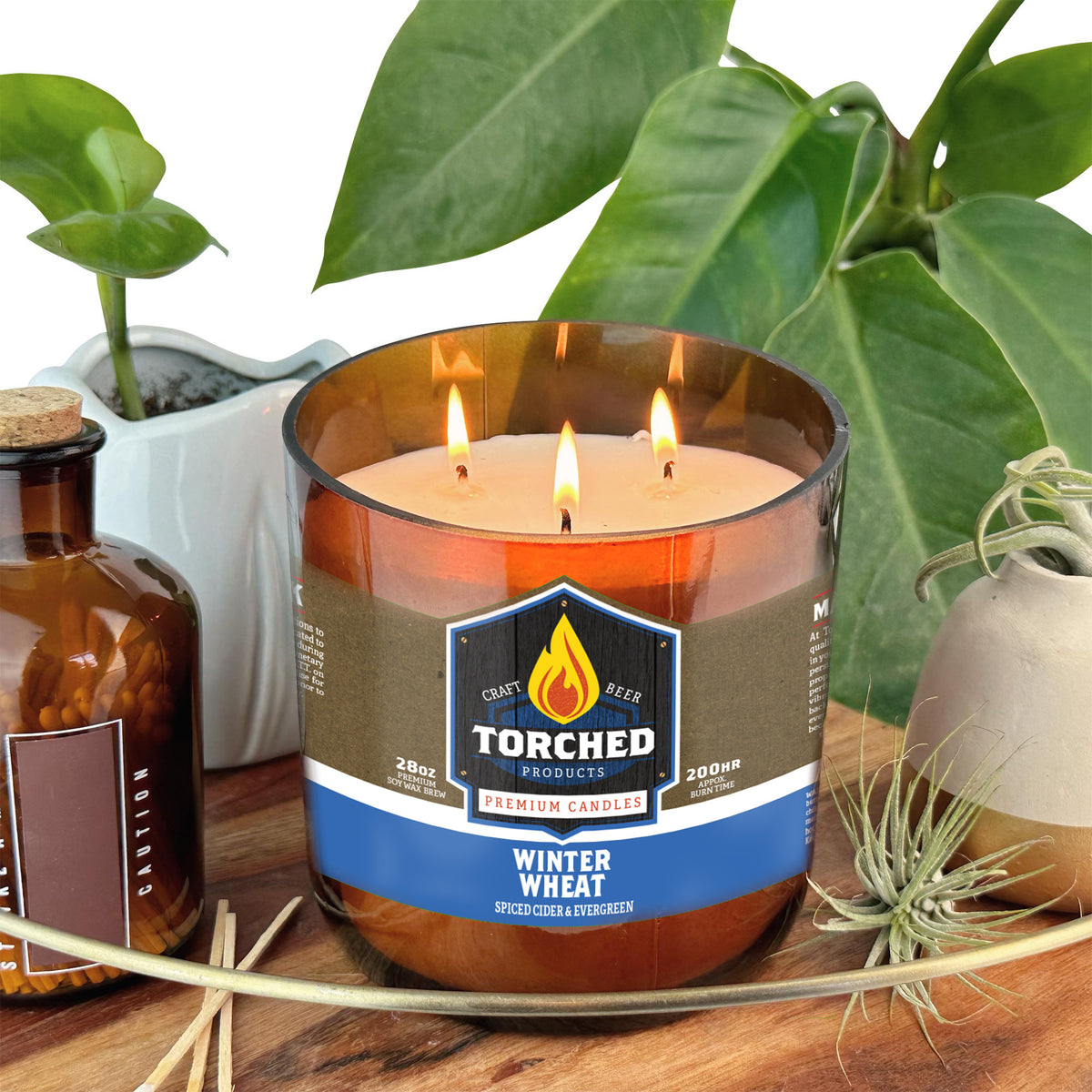 Winter Wheat Beer Candle