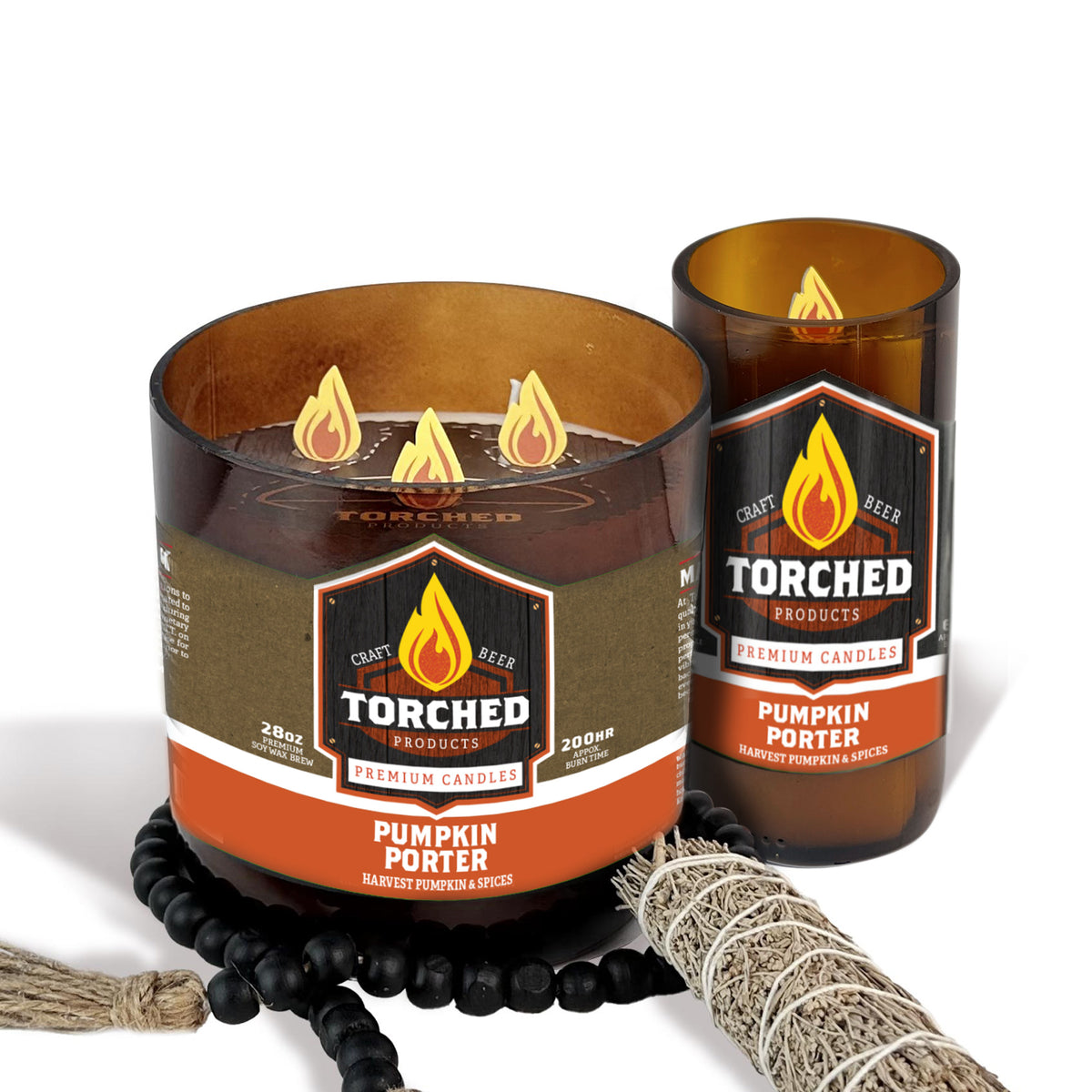 Pumpkin Porter Beer Candle