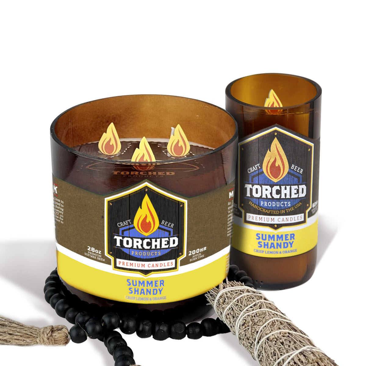 Summer Shandy Beer Candle