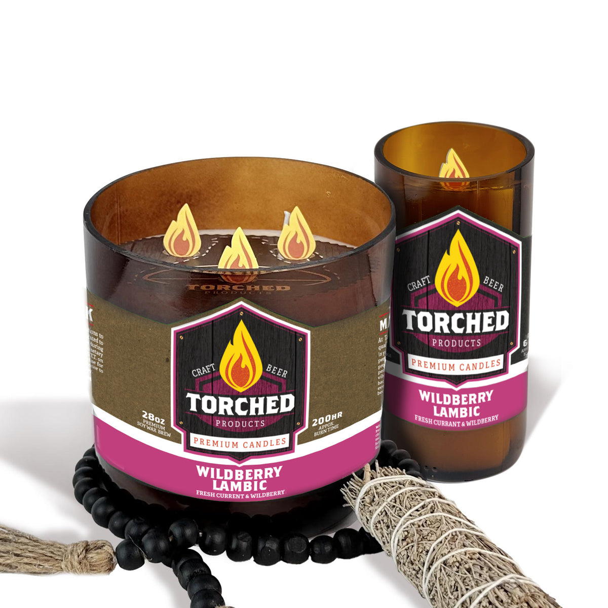 Wildberry Lambic Beer Candle