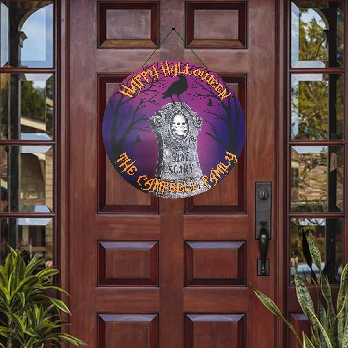 Personalized Halloween Door Hanger- 3 Designs Available