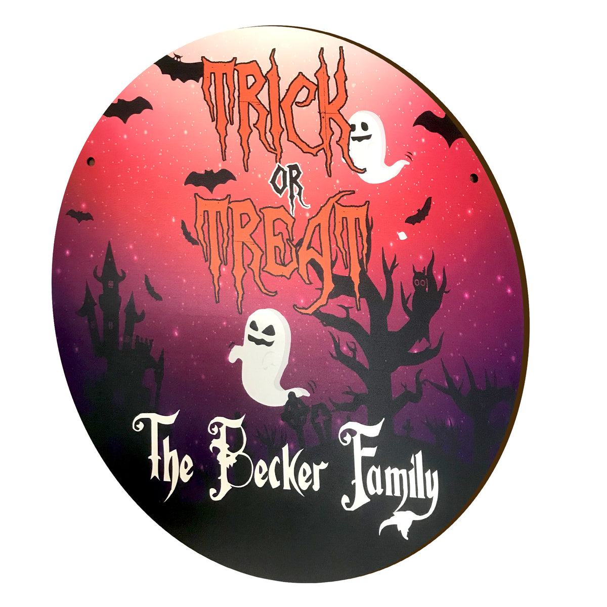 Personalized Halloween Door Hanger- 3 Designs Available