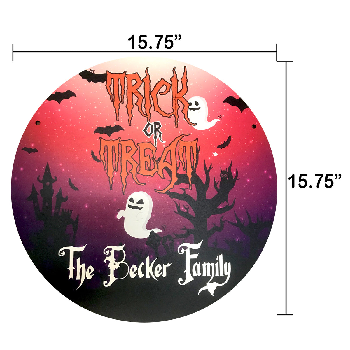 Personalized Halloween Door Hanger- 3 Designs Available