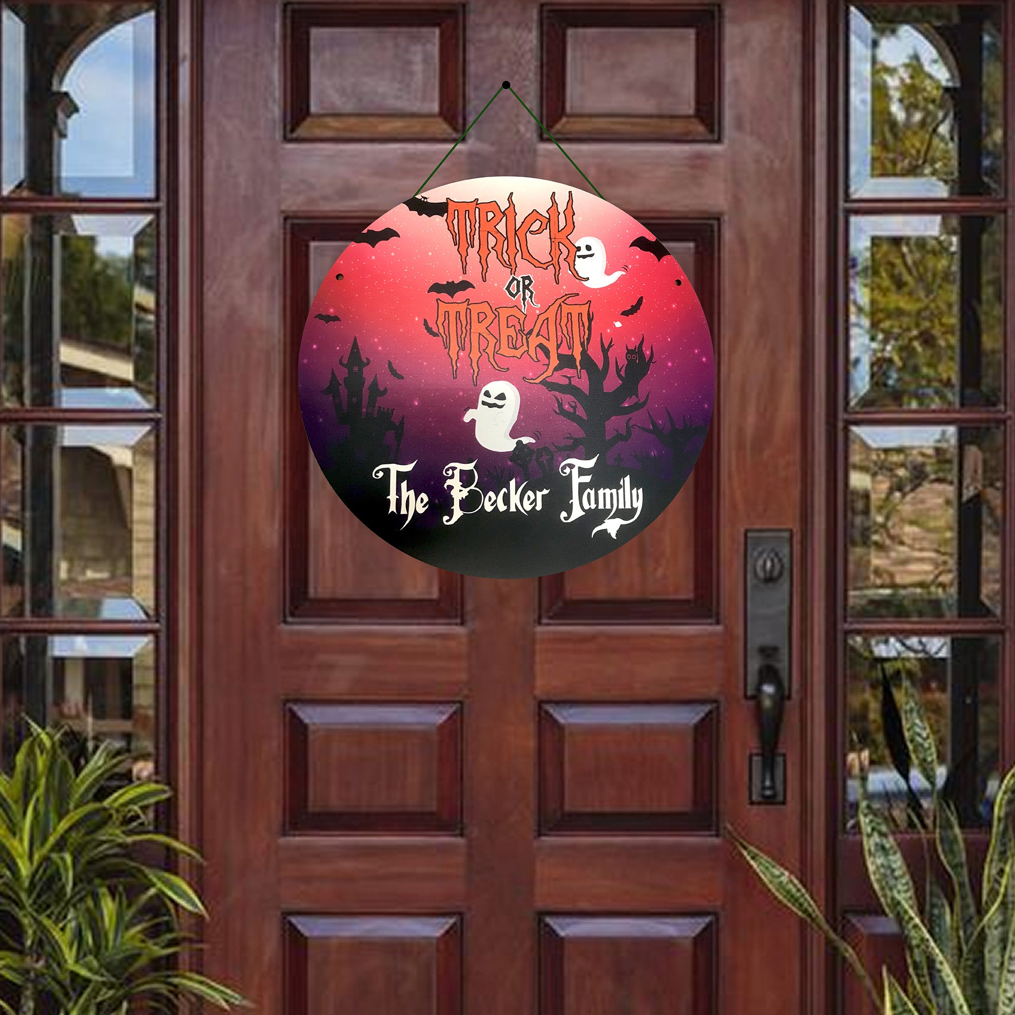 Personalized Halloween Door Hanger- 3 Designs Available