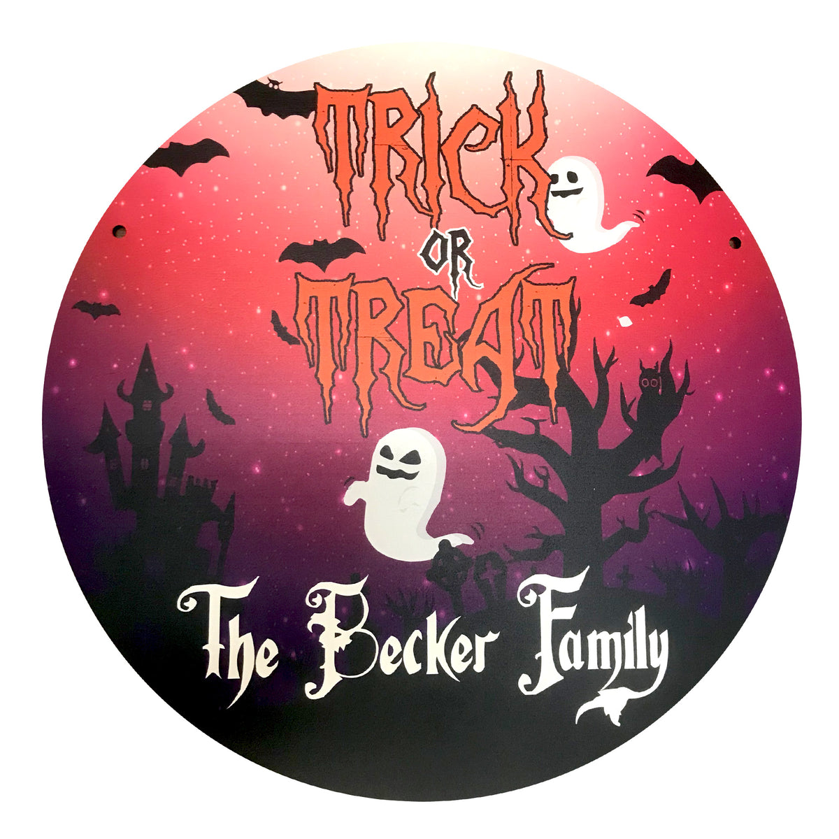 Personalized Halloween Door Hanger- 3 Designs Available