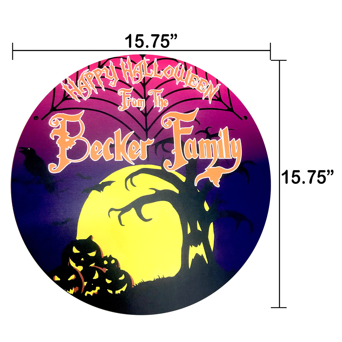 Personalized Halloween Door Hanger- 3 Designs Available