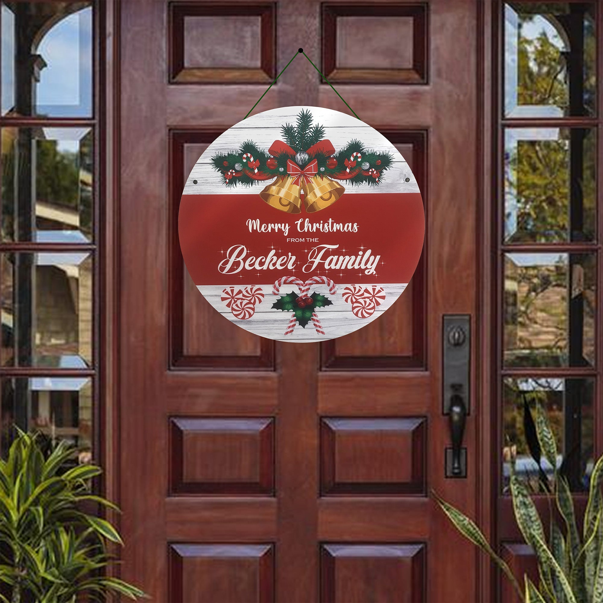 Personalized Holiday Door Hanger- 3 Designs Available