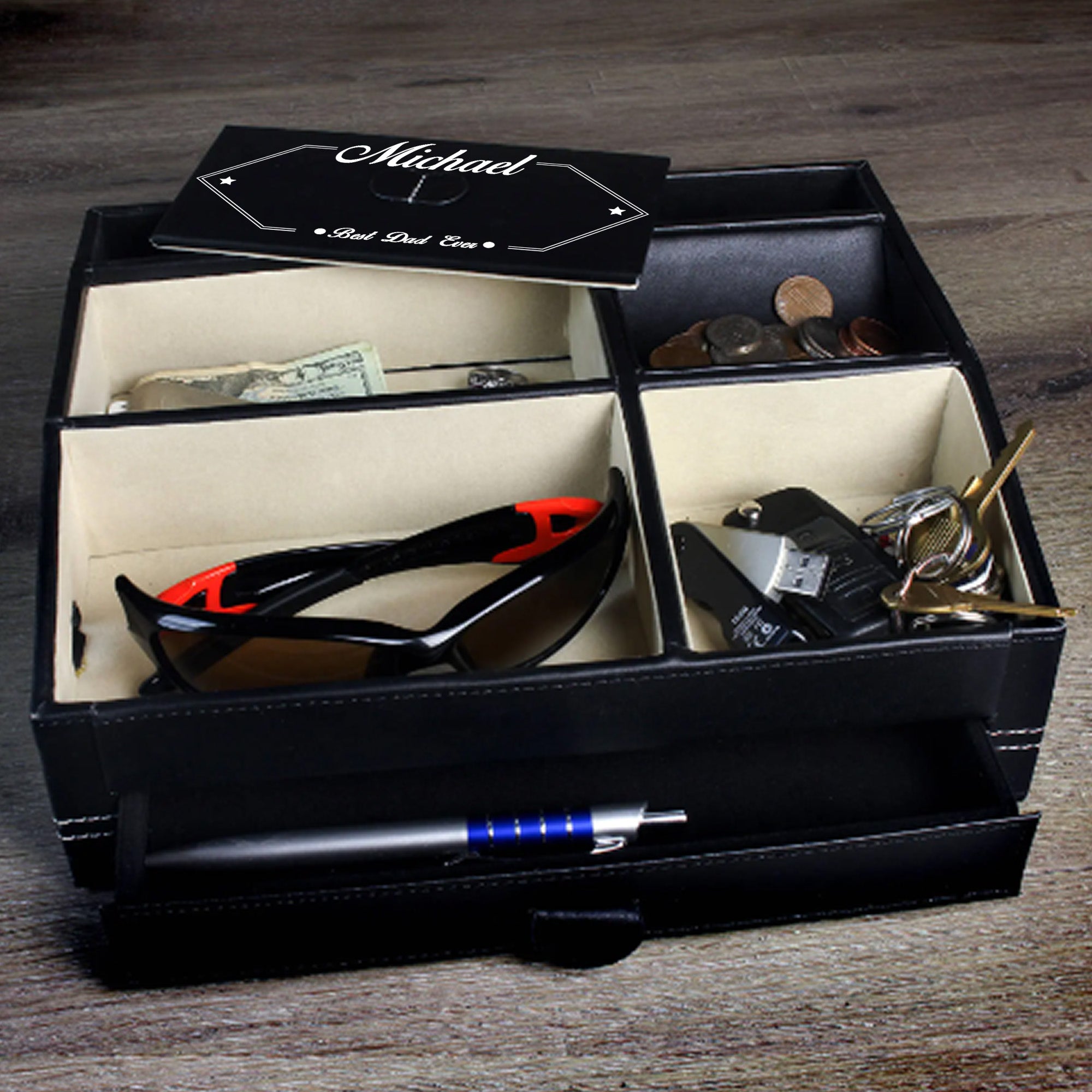 Customizable Valet Box- Gift for Dad