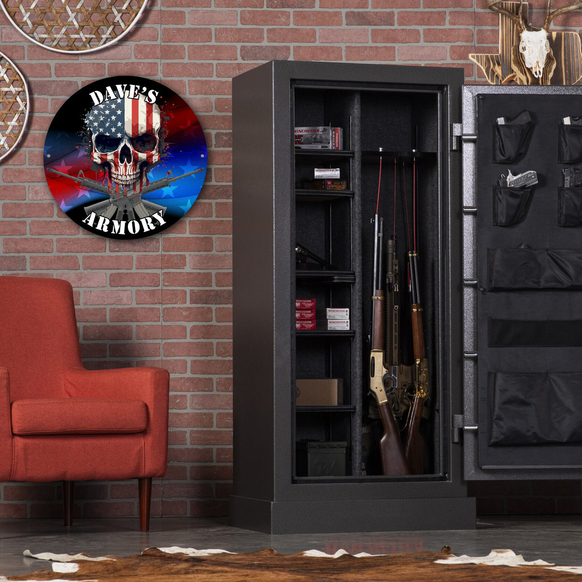 Personalized Wooden Armory or Man Cave Sign- 5 Designs Available