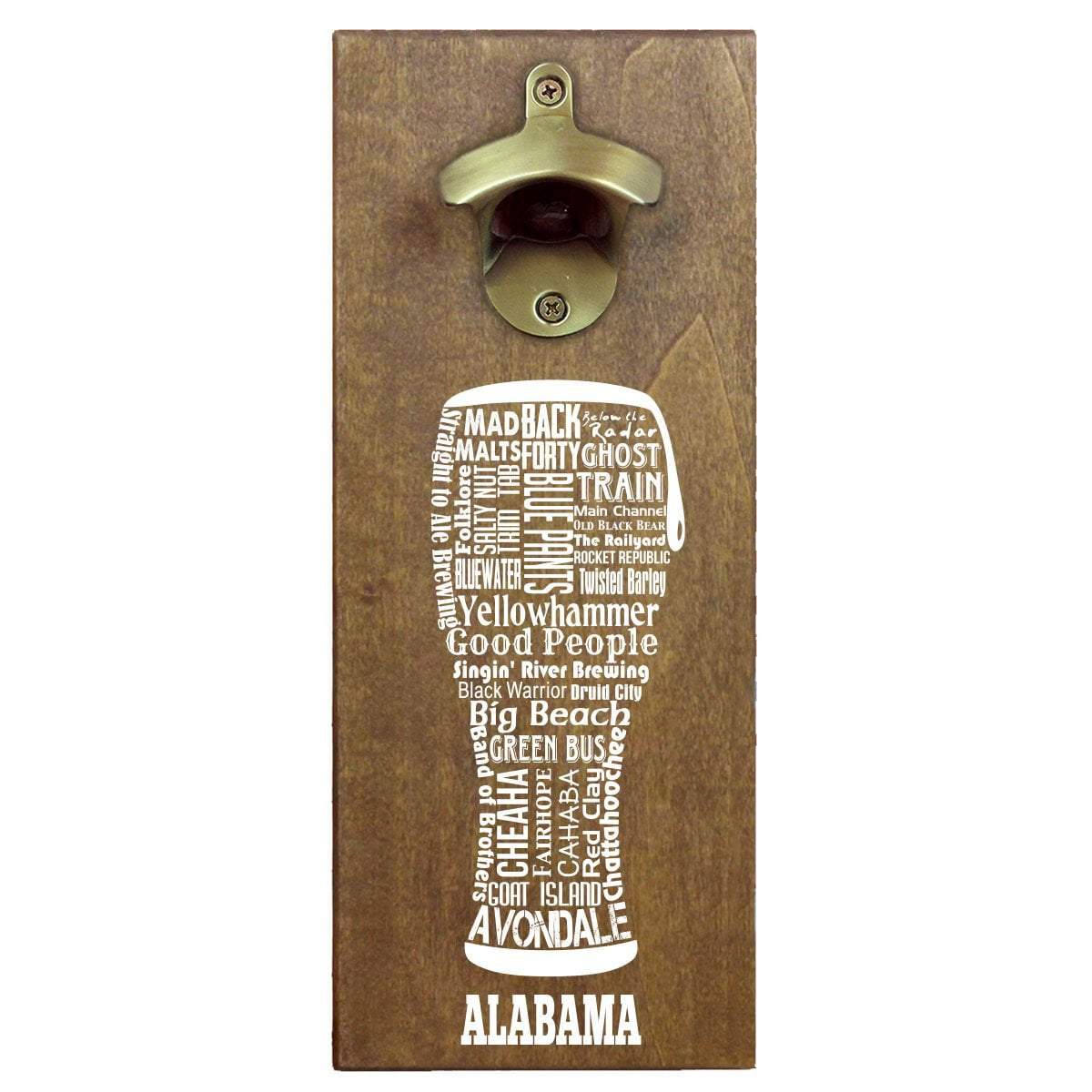 Torched Products Bottle Opener Default Title Alabama Craft Beer Typography Cap Catching Magnetic Bottle Opener (789156003957)