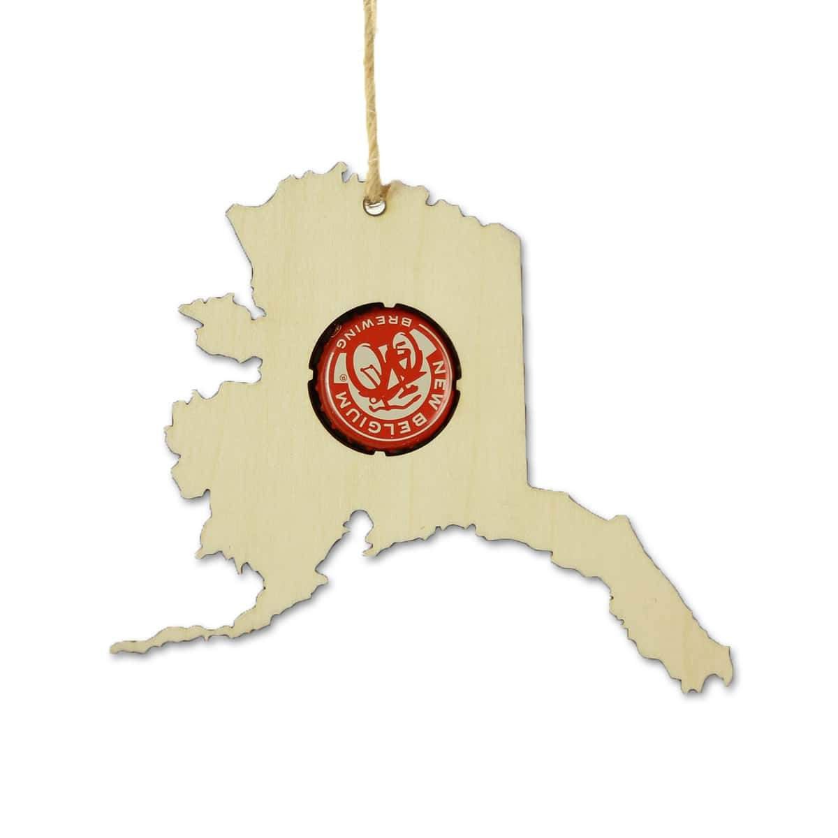 Torched Products Ornaments Alaska  Beer Cap Map Ornaments (781507002485)