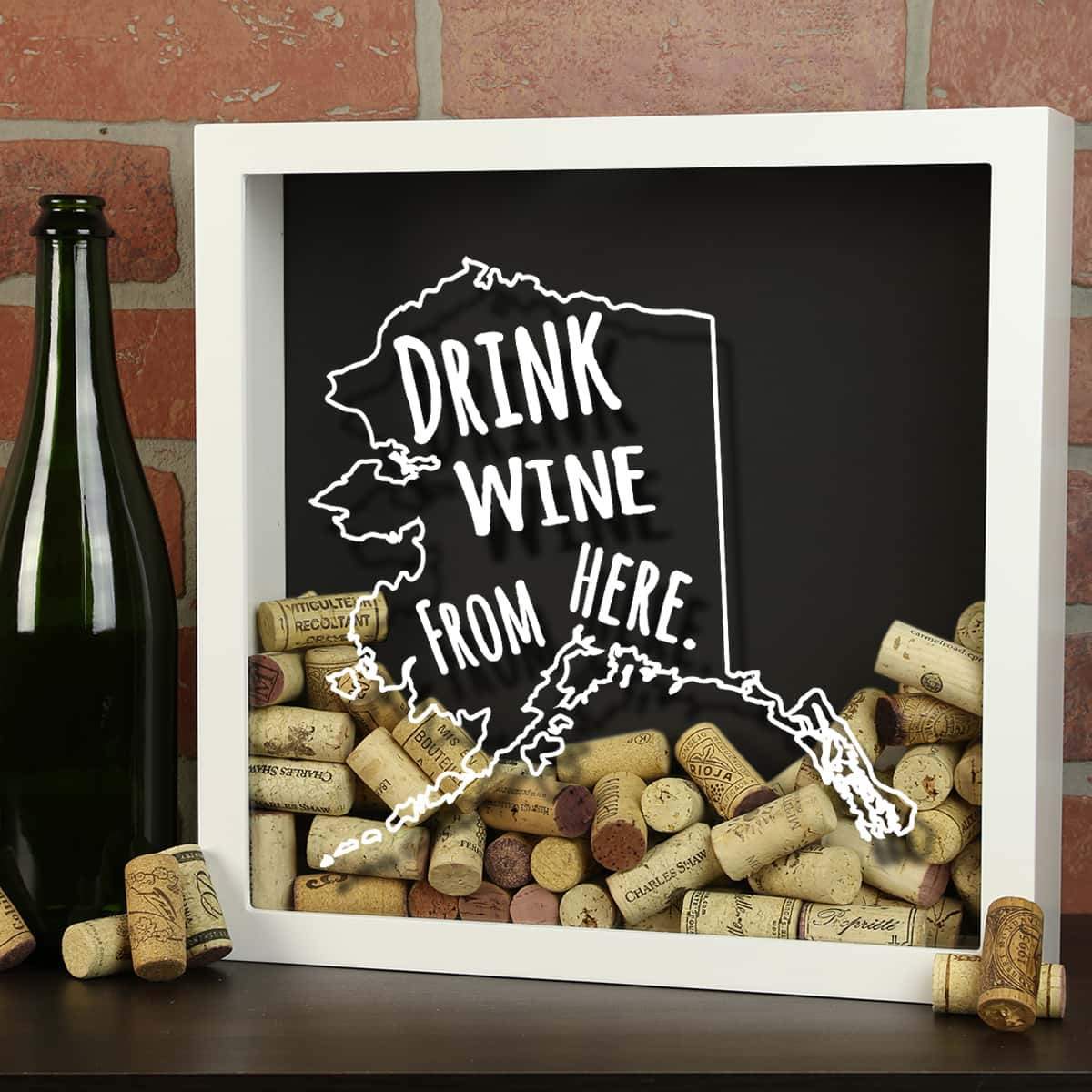 Wine cork holder shop shadow box